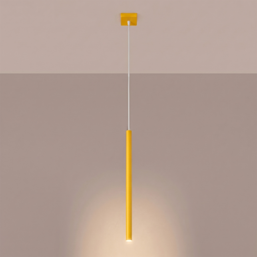 Suspension sur câble PASTELO 1xG9/8W/230V jaune