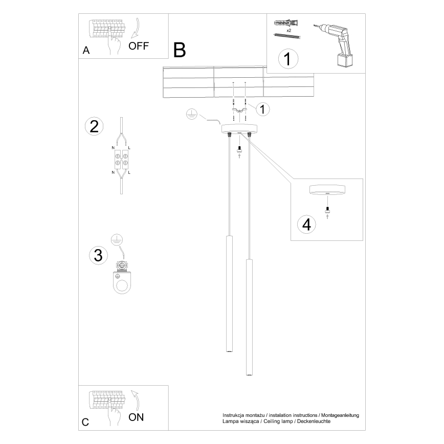 Pendelleuchte mit Kabel PASTELO 2xG9/8W/230V rot