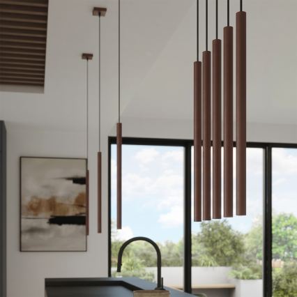 Lampada a sospensione su cavo PASTELO 1xG9/8W/230V marrone