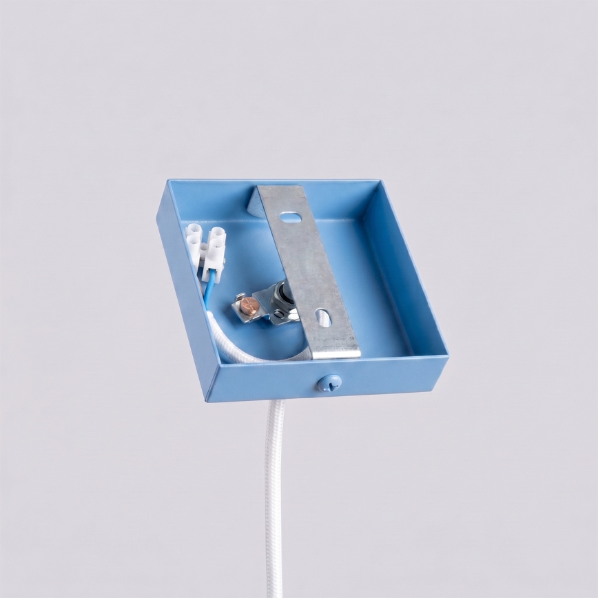 Lampada a sospensione su cavo PASTELO 1xG9/8W/230V blu