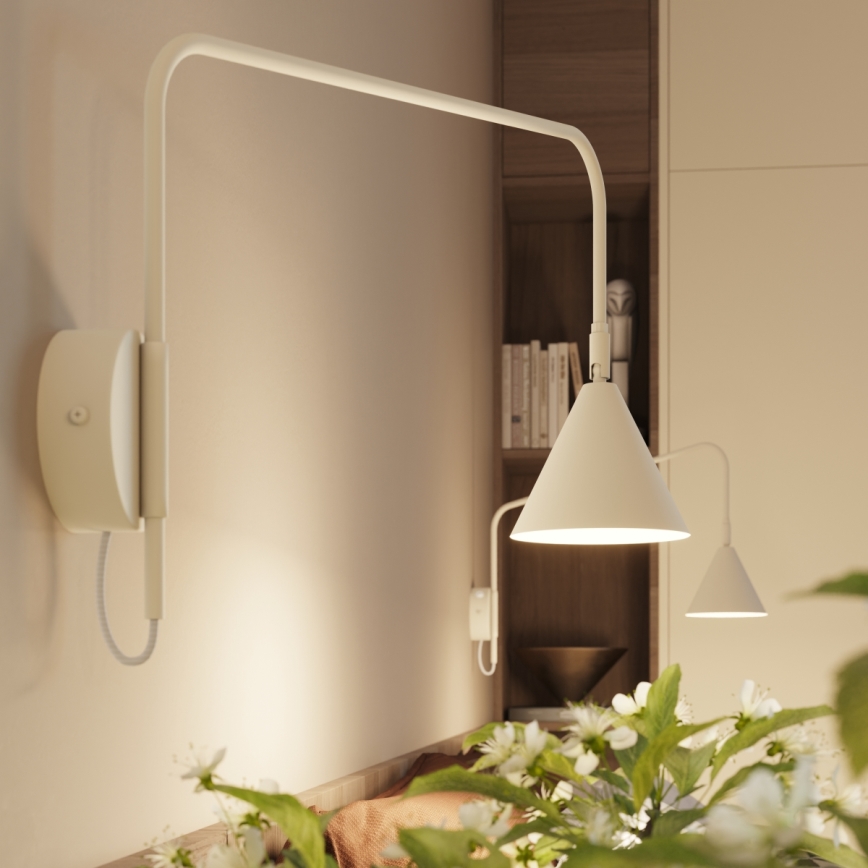 Applique NOX 1xE14/10W/230V, colore crema