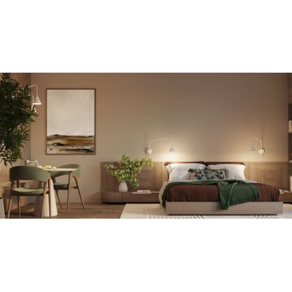 Wandleuchte NOX 2xE14/10W/230V cremefarben