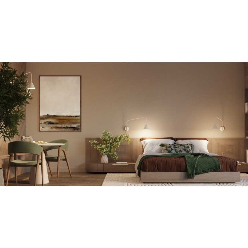 Wandleuchte NOX 2xE14/10W/230V cremefarben