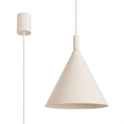 Lampadario sospeso con cavo NOX 1xE27/15W/230V, colore crema