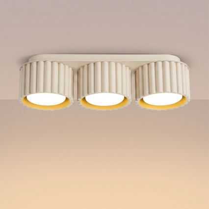 Faretto AURA 3xGX53/10W/230V crema