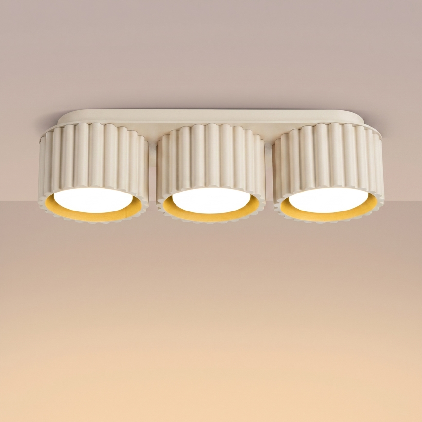 Faretto AURA 3xGX53/10W/230V crema