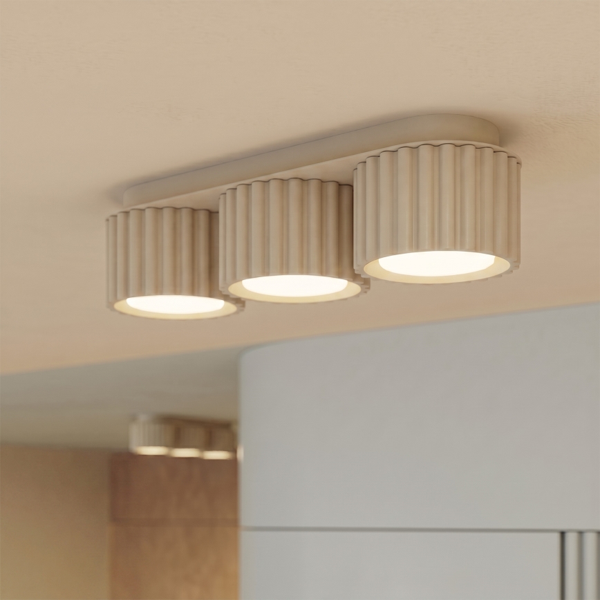 Faretto AURA 3xGX53/10W/230V crema