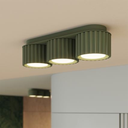 Faretto AURA 3xGX53/10W/230V verde