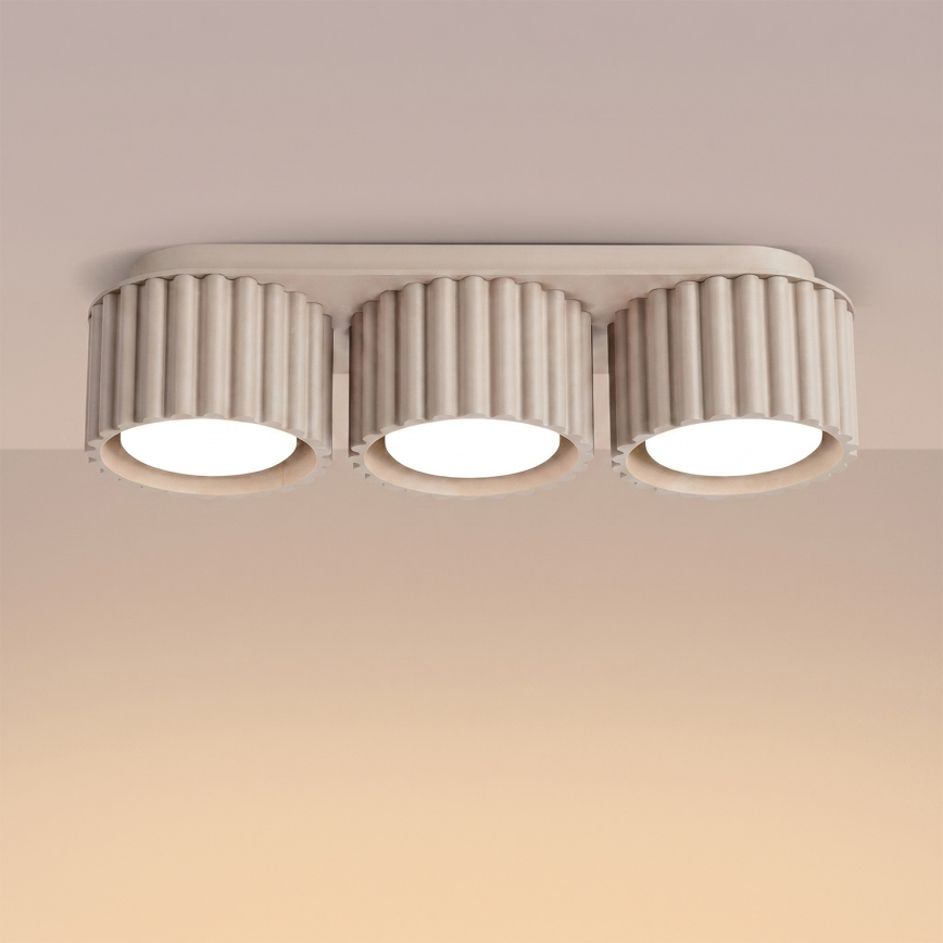Faretto AURA 3xGX53/10W/230V taupe