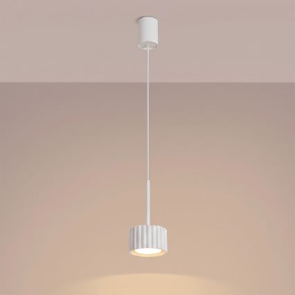 Pendelleuchte AURA mit Kabelaufhängung, 1x GX53/10W/230V, weiß