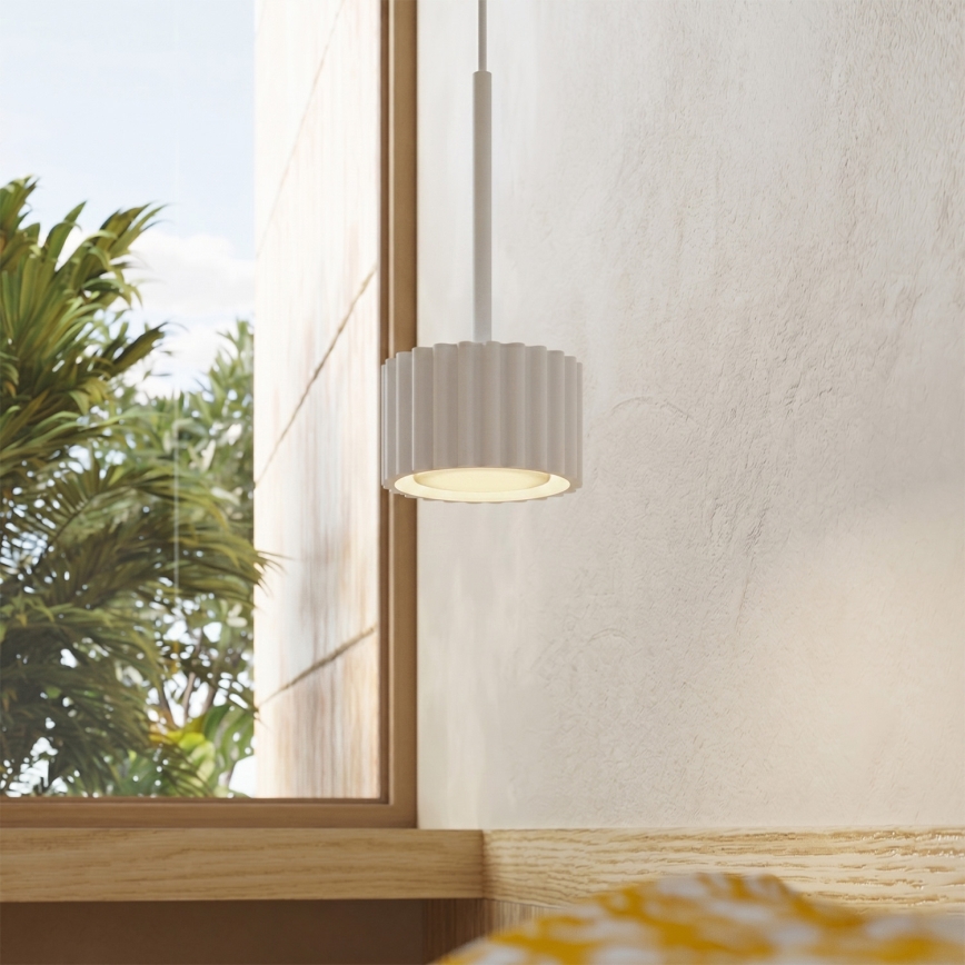 Pendelleuchte AURA mit Kabelaufhängung, 1x GX53/10W/230V, weiß