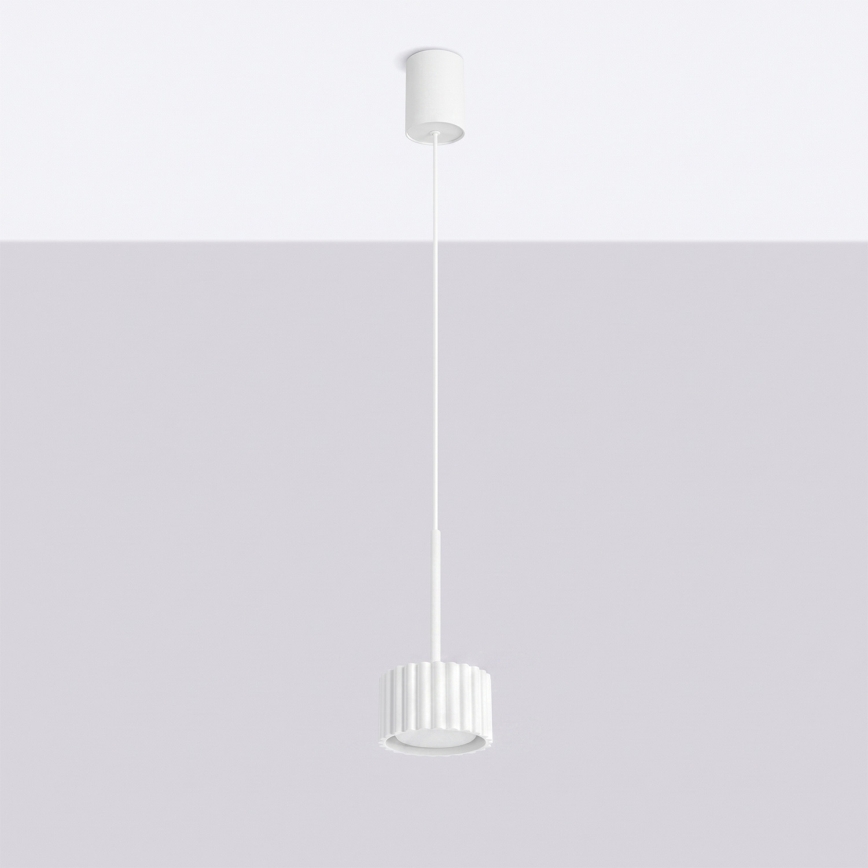 Pendelleuchte AURA mit Kabelaufhängung, 1x GX53/10W/230V, weiß