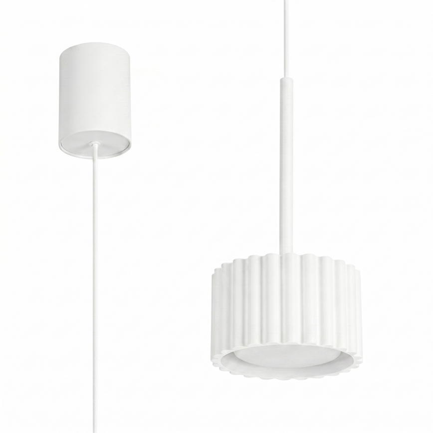Pendelleuchte AURA mit Kabelaufhängung, 1x GX53/10W/230V, weiß