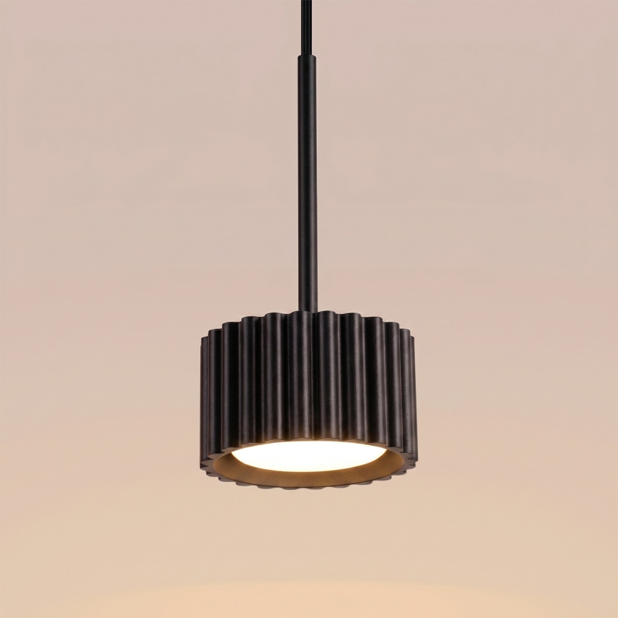 Pendelleuchte AURA an Kabel 1xGX53/10W/230V schwarz