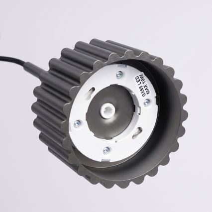 Pendelleuchte AURA an Kabel 1xGX53/10W/230V schwarz