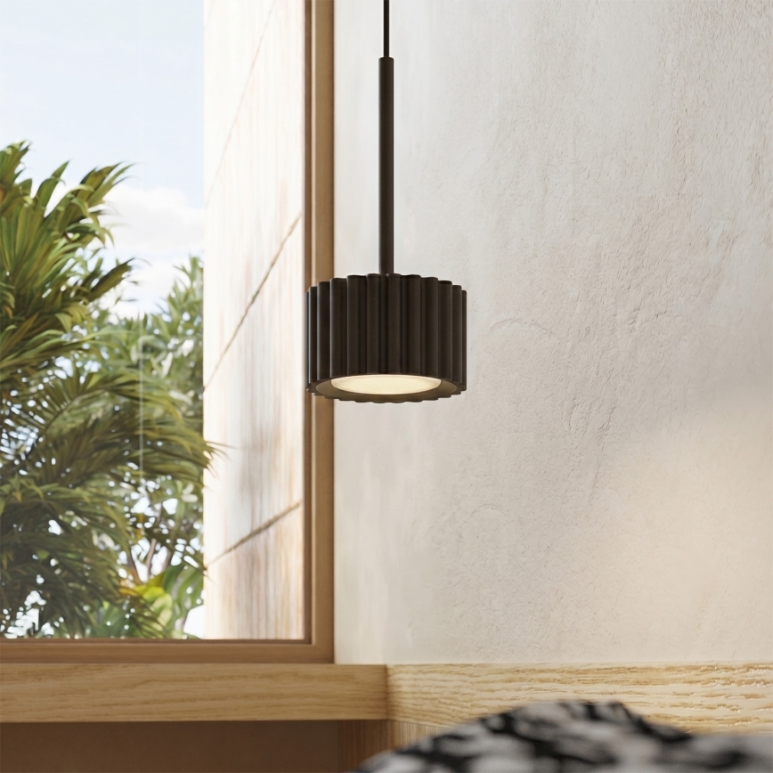 Lampadario a sospensione AURA 1xGX53/10W/230V nero