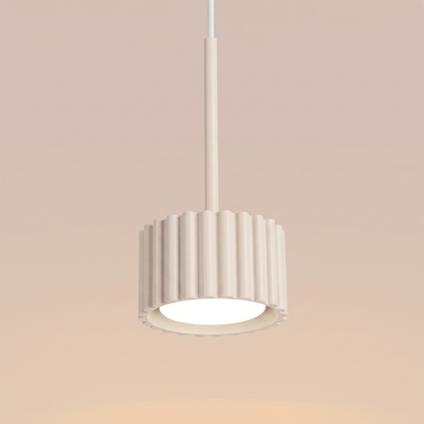 Suspension sur câble AURA 1xGX53/10W/230V crème