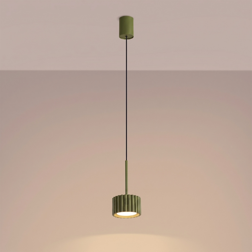 Lampada a sospensione con cavo AURA 1xGX53/10W/230V verde