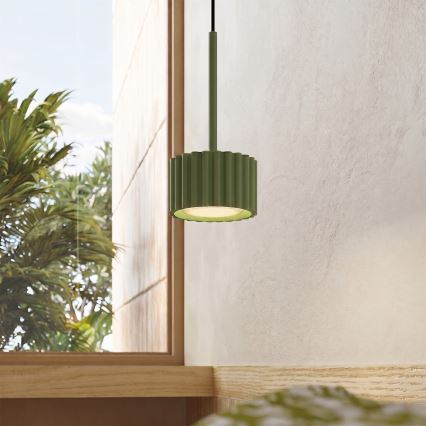 Lampada a sospensione con cavo AURA 1xGX53/10W/230V verde
