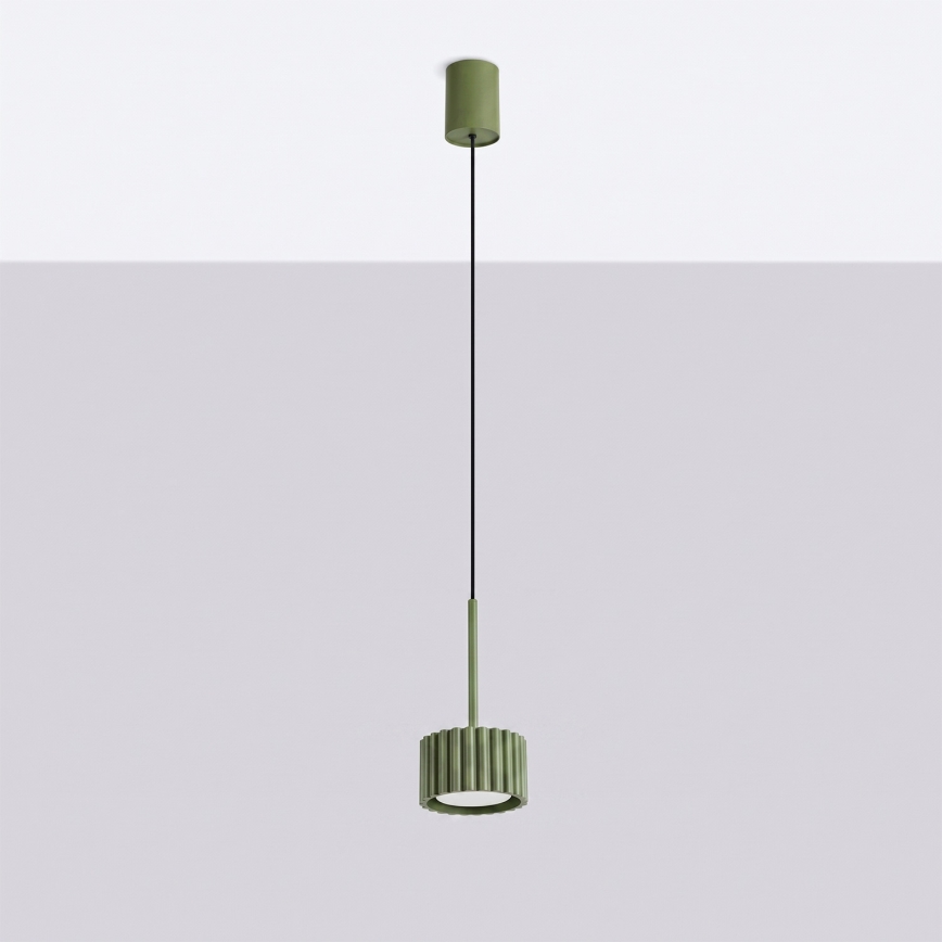 Lampada a sospensione con cavo AURA 1xGX53/10W/230V verde
