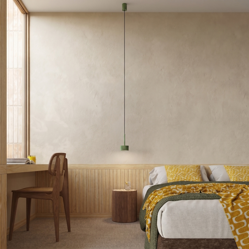 Hängeleuchte AURA mit Kabel 1xGX53/10W/230V grün