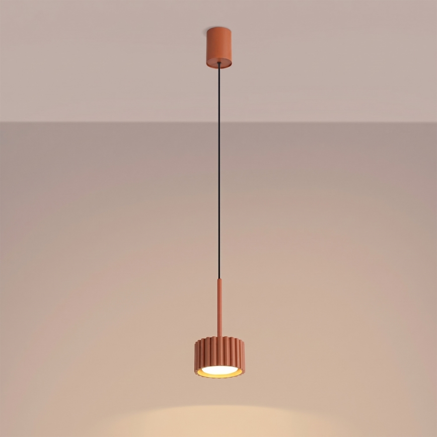 Lampada a sospensione con cavo AURA 1xGX53/10W/230V rossa