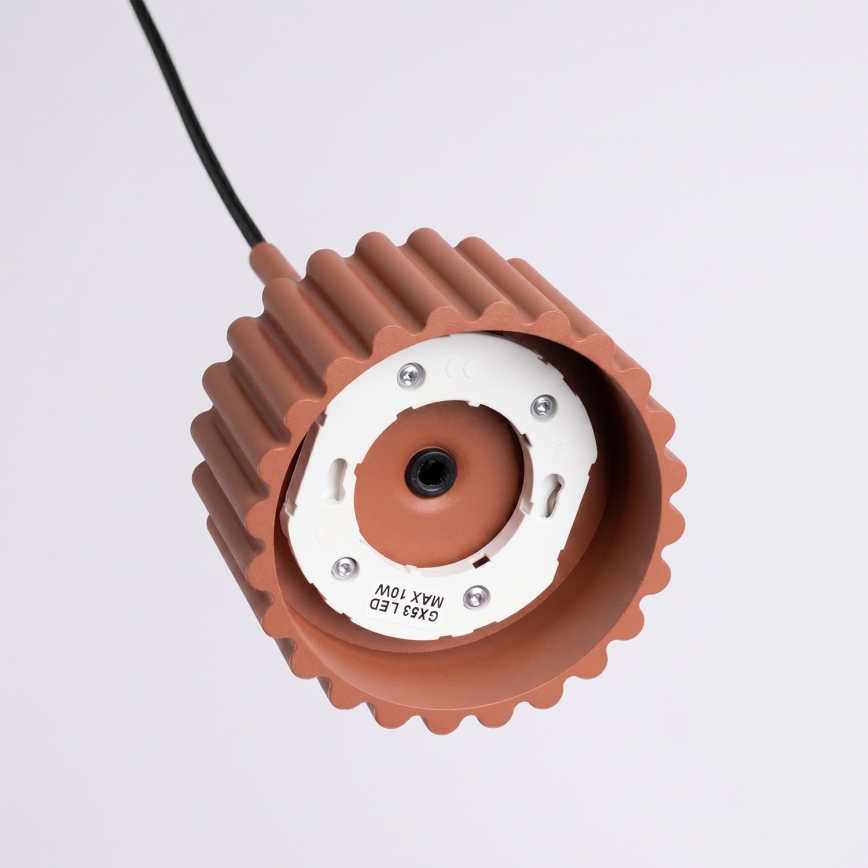 Pendelleuchte an Kabel AURA 1xGX53/10W/230V rot