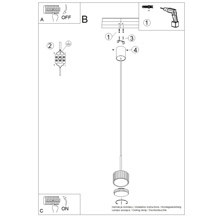 Pendelleuchte an Kabel AURA 1xGX53/10W/230V rot