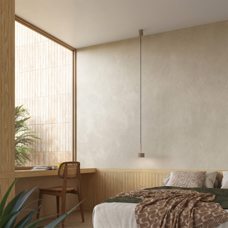 Lampada a sospensione con cavo AURA 1xGX53/10W/230V taupe