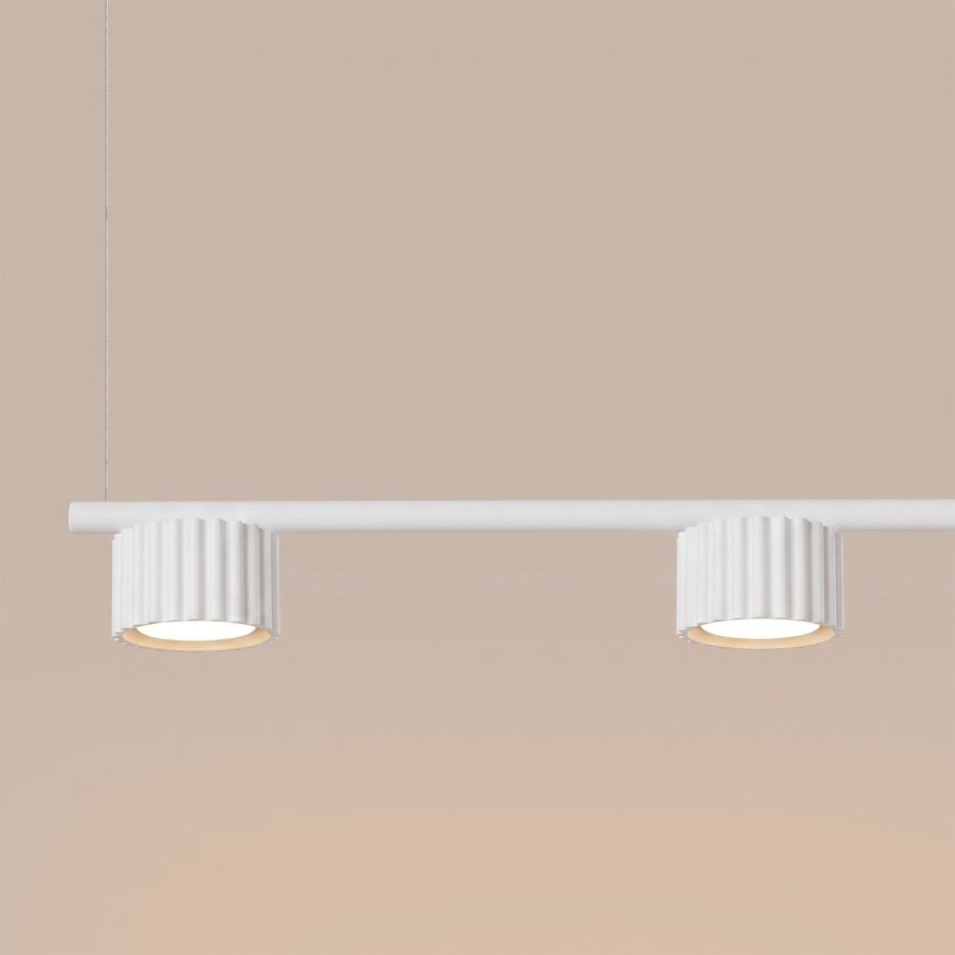 Lampadario a cavo AURA 4xGX53/10W/230V bianco