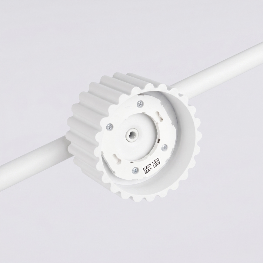 Lampadario a cavo AURA 4xGX53/10W/230V bianco