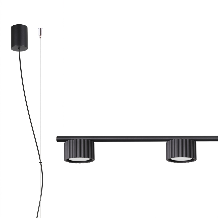 Hängeleuchte AURA an Kabel, 4xGX53/10W/230V, schwarz