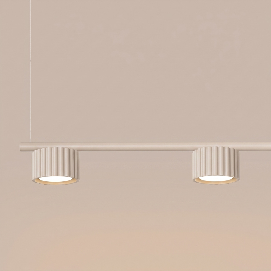 Lampadario a sospensione con cavo AURA 4xGX53/10W/230V crema