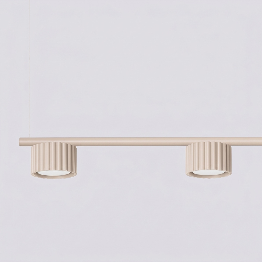 Lampadario a sospensione con cavo AURA 4xGX53/10W/230V crema
