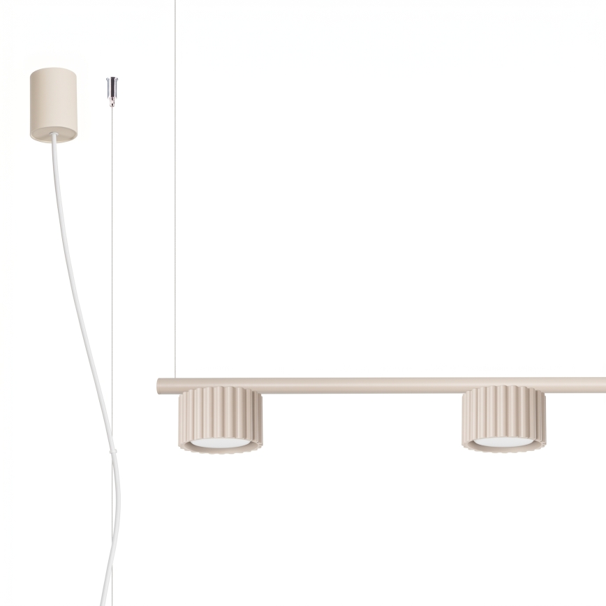 Lampadario a sospensione con cavo AURA 4xGX53/10W/230V crema