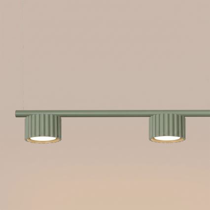 Lampadario a sospensione con cavo AURA 4xGX53/10W/230V verde