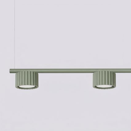 Lampadario a sospensione con cavo AURA 4xGX53/10W/230V verde