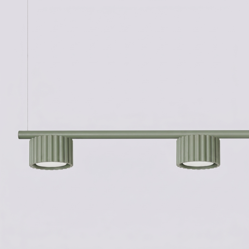 Lampadario a sospensione con cavo AURA 4xGX53/10W/230V verde