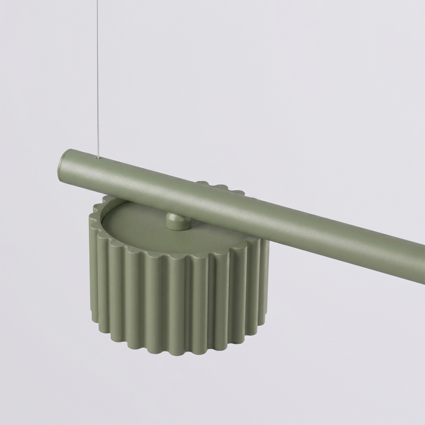 Lampadario a sospensione con cavo AURA 4xGX53/10W/230V verde