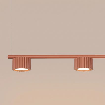 Lampada a sospensione con cavo AURA 4xGX53/10W/230V rossa