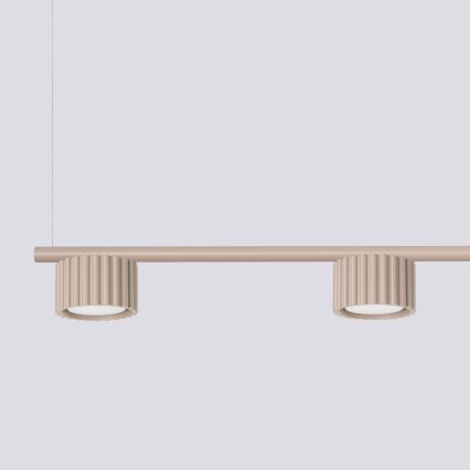 Suspension sur câble AURA, 4 culots GX53, 10 W, 230 V, taupe