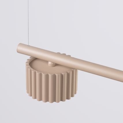 Suspension sur câble AURA, 4 culots GX53, 10 W, 230 V, taupe
