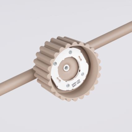 Suspension sur câble AURA, 4 culots GX53, 10 W, 230 V, taupe