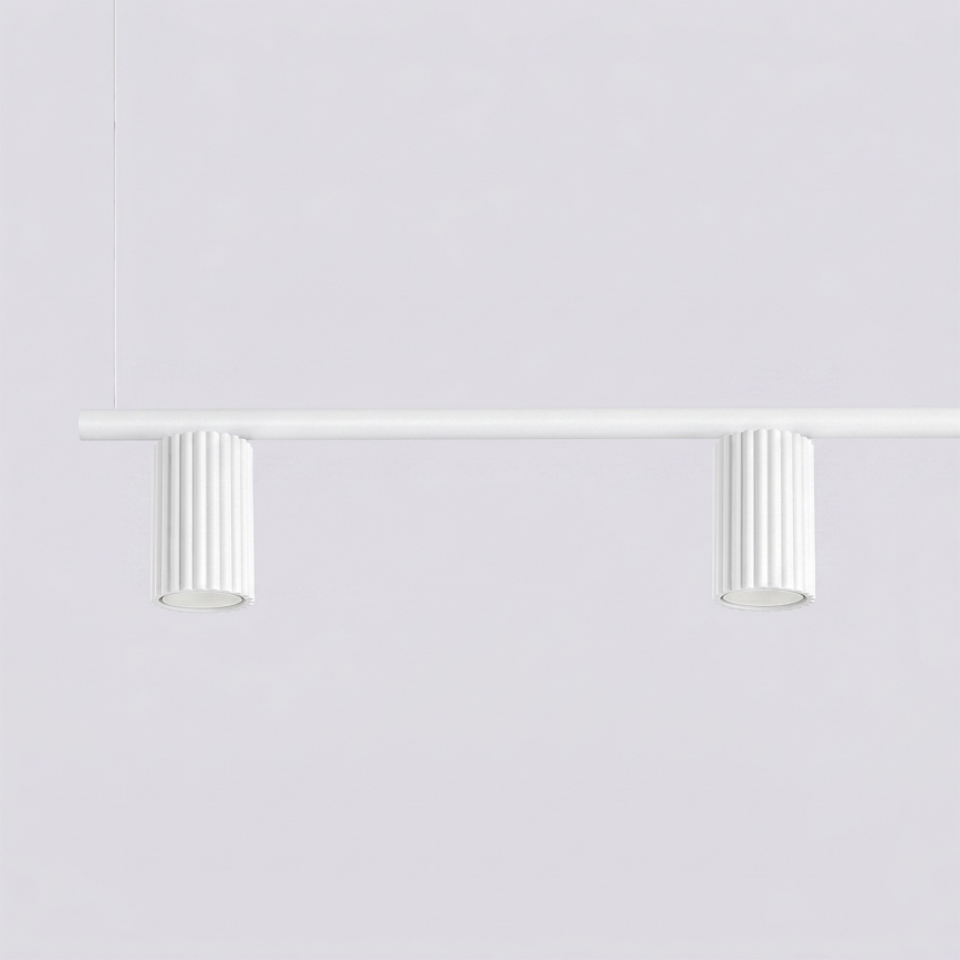 Pendelleuchte KARBON an Kabel, 4xGU10/10W/230V, weiß