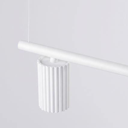 Pendelleuchte KARBON an Kabel, 4xGU10/10W/230V, weiß