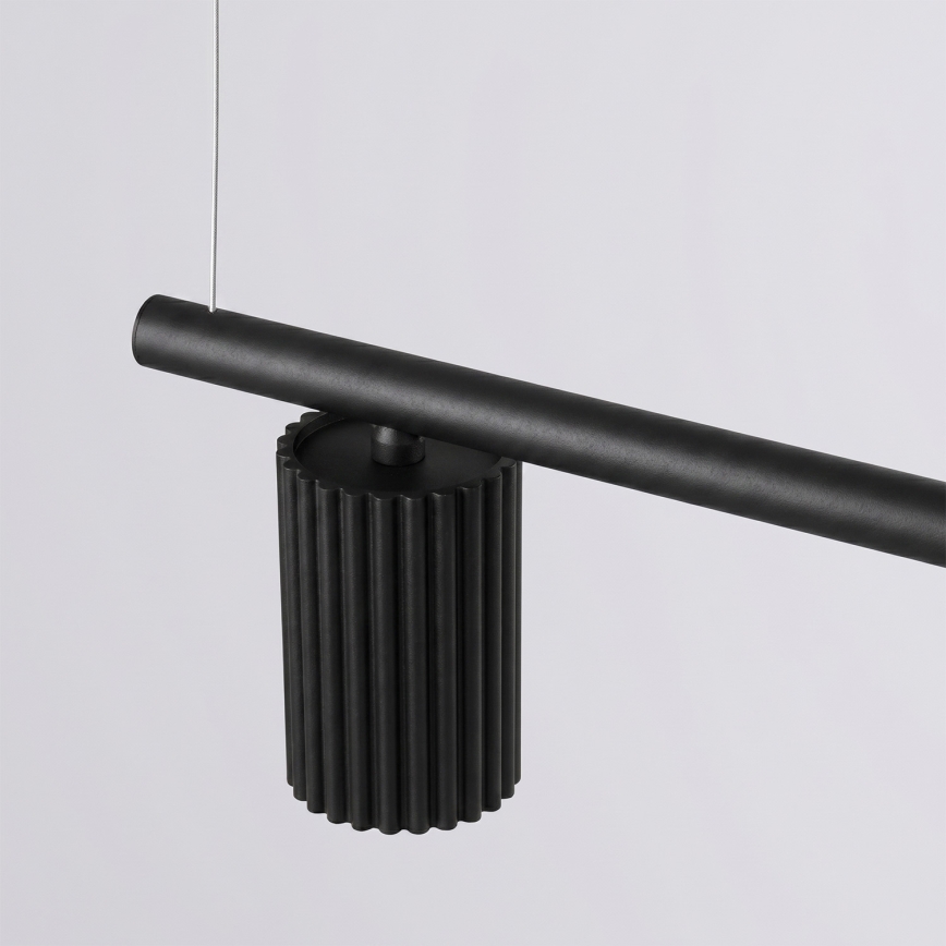 Pendelleuchte an Kabel KARBON 4xGU10/10W/230V schwarz