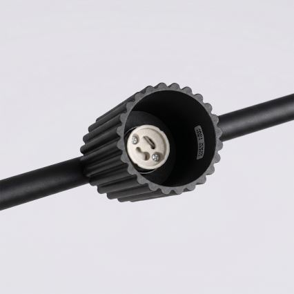 Lampada a sospensione su cavo KARBON 4xGU10/10W/230V nero