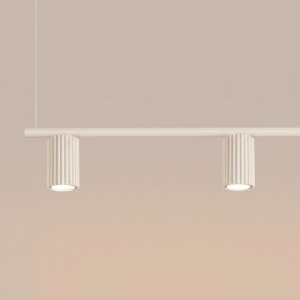 Lampadario sospeso a cavo KARBON 4xGU10/10W/230V colore crema