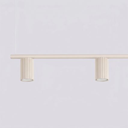 Lampadario sospeso a cavo KARBON 4xGU10/10W/230V colore crema