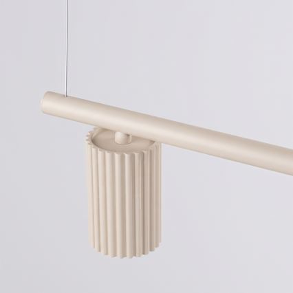 Lampadario sospeso a cavo KARBON 4xGU10/10W/230V colore crema